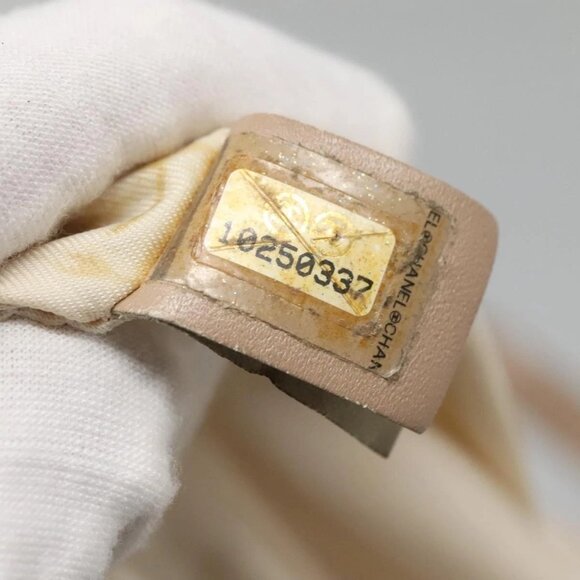 CHANEL New Travel Line Tote Bag Nylon Beige Gold CC Auth - Picture 10 of 16